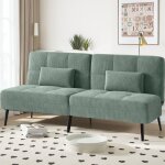 Comhoma - canap� d'angle pliant multifonctionnel 3 places en forme de l, d�houssable, dossier r�glable ...