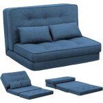 Comhoma - canape convertible 2 places petit lit sofa dossier r�glable � 6 niveaux, adapt� au salon, � ...