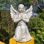 Commémorative statue de jardin en forme d'ange religieux - Étanche - décoration artistique pour terrasse, ... Commémorative statue de jardin en forme d'ange religieux - Étanche - décoration artistique pour terrasse, ...