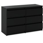 Commode 100 cm - noir - �l�gante - rangement pratique pour salon - style moderne