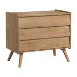 Commode 3 tiroirs vox vintage bois