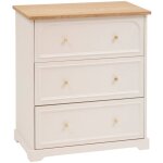 Commode mohea ivoire 3 tiroirs - atmosphera cr�ateur d'int�rieur