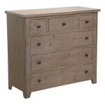 Commode 6 tiroirs - bois - marron - interior's