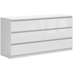 Petits - meubles - commode 6 tiroirs edwin blanc