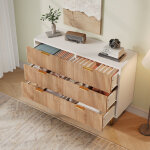 Commode 6 tiroirs, meuble tv, 100x34x73cm, console de salon, banquette au pied du lit, meuble d?entr�e, ...