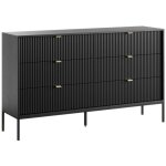 Pascal morabito - commode 6 tiroirs - noir - liouba de