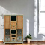Pier import - commode 7 tiroirs 2 portes 2 niches lamphun