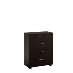 Commode 80 cm wenge chambre 4 tiroirs spacieuse grande moderne Commode 80 cm wenge chambre 4 tiroirs spacieuse grande moderne