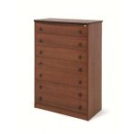 Argonauta - commode ancienne en noyer en bois mélaminé avec 7 tiroirs h. 111x76x42 cm Argonauta - commode ancienne en noyer en bois mélaminé avec 7 tiroirs h. 111x76x42 cm