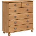 Vidaxl - commode avec tiroir marron 91 x 40 x 95, 5 cm bois de pin massif Vidaxl - commode avec tiroir marron 91 x 40 x 95, 5 cm bois de pin massif