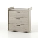 Meublorama - commode bb robuste avec table  langer intgre coloris chne clair collection dany.