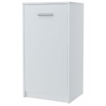 Buffet avec 1 porte blanc - meuble de rangement style contemporain - 40 x 35 x 75 cm