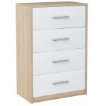 Commode bodo 60cm 4s blanc - Étagère sonoma Commode bodo 60cm 4s blanc - Étagère sonoma