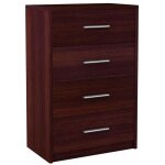 Commode bodo 60cm 4s venge 4 tiroirs étagère Commode bodo 60cm 4s venge 4 tiroirs étagère