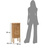 Mauro ferretti - commode en bois goteborg 38 x 33. 5 x 82 cm