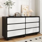 Commode buffet �l�gante 6 tiroirs - coiffeuse moderne design contemporain, fonctionnel et pratique, dimensions ...