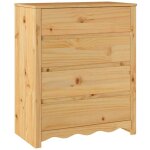 Commode drammen ch�ne 76, 5 x 40 x 91 cm bois de pin massif cfw878133
