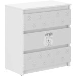 Commode pour enfants r - 3 ours en peluche blanc