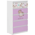 Commode pour enfants r - 5 licorne rose Commode pour enfants r - 5 licorne rose