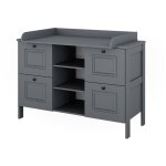 Vitalispa - commode � langer ajaton, gris, 133 x 98. 4 cm avec 4 tiroirs