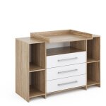 Commode à langer oskar, sonoma, 143 x 100 cm xl avec tiroirs, vicco Commode à langer oskar, sonoma, 143 x 100 cm xl avec tiroirs, vicco