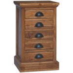 Commode avec tiroir marron 35 x 30 x 60 cm bois de teck massif vidaxl