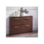 Pegane - commode meuble à chausssures en pin massif coloris noyer - longueur 110 x profondeur 23 x hauteur ... Pegane - commode meuble à chausssures en pin massif coloris noyer - longueur 110 x profondeur 23 x hauteur ...