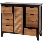 [jamais utilis�] commode de pharmacien hhg - 291, armoire avec compartiments de rangement et tiroirs, ...