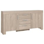 Mobilier1 - commode melfeli 110, sonoma chêne, avec tiroirs et portes, nombre de tiroirs: 0, 85x170x42cm ... Mobilier1 - commode melfeli 110, sonoma chêne, avec tiroirs et portes, nombre de tiroirs: 0, 85x170x42cm ...