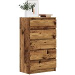 Commode vieux bois 60x36x103 cm bois d'ing�nierie vidaxl