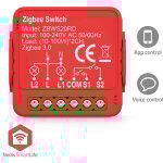 Commutateur d''alimentation smartlife zigbee 3. 0 2x100 w connexion du terminal application disponible ... Commutateur d''alimentation smartlife zigbee 3. 0 2x100 w connexion du terminal application disponible ...