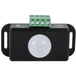 Commutateur de capteur de mouvement � led, commutateur de d�tecteur de mouvement infrarouge pir de s�curit� ...