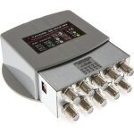 Commutateur diseqc - cahors - vcom 801t - 8 entr�es sat - 1 entr�e terr - haute isolation