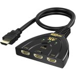 Commutateur hdmi - max excell - 3 - en - 1 - 4k ultra hd - s�lection manuelle - installation rapide