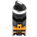 Commutateur rotatif, bouton rond 22 mm, s�lecteur rotatif �tanche 2 positions nc + no autobloquant