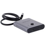 Commutateur de signal bidirectionnel unitek usb - c, 2 en 1 sortie 4k Commutateur de signal bidirectionnel unitek usb - c, 2 en 1 sortie 4k