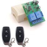 Commutateur de t�l�commande s�curis� dc 12v 24v 30v sans fil 433mhz rf 10a r�cepteur de relais avec 2 ...