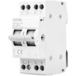 Commutateur de transfert 2p 63a, inverseur manuel 240v ac, montage sur rail din 35mm