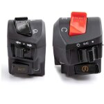 Commutateur universel de commande du guidon du moteur 12v 7 / 8  commutateur de d�marrage �lectrique ...