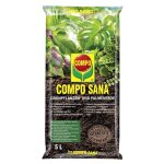 Compo sana substrat pour plantes vertes et palmiers 5l mlange de tourbe, perlite et dolomie