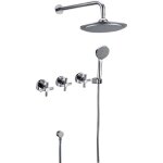 Composition de douche mural chrome de chez hudor () mlangeur idal pour une salle de bain au style moderne, ...