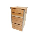 Composteur 148l steel petit modèle - composteur en bois non traité - 50cm x 45cm x 82cm Composteur 148l steel petit modèle - composteur en bois non traité - 50cm x 45cm x 82cm