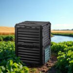 Composteur de jardin 300 l en plastique robuste ? bac � compost pour d�chets organiques