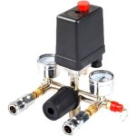 Compresseur d'air pressostat triphas pressostat vanne de contrle avec le rgulateur d'air et soupage ...