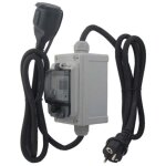 Compteur electrique num�rique mobile 230v ip67 wattmetre mobile ext�rieur kwh wattmetre prise avec led ...