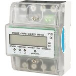 Compteur d'nergie monophas kwh wattmtre lectronique de din - rail triphas de 4 fils de digital avec ...