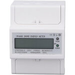 Compteur d'�nergie sur rail din voltm�tre amp�rem�tre monophas� 4p lcd puissance num�rique �lectrique ...