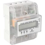 Compteur d'�nergie triphas� � 4 fils 220 / 380 v 5 - 80 a, consommation d'�nergie kwh, installation sur ...