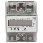 Compteur d'energie triphase a 4 fils 220 / 380v 5 - 80a consommation d'energie kwh compteur installation ...