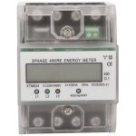 Compteur d'energie triphase a 4 fils 220 / 380v 5 - 80a consommation d'energie kwh compteur installation ...